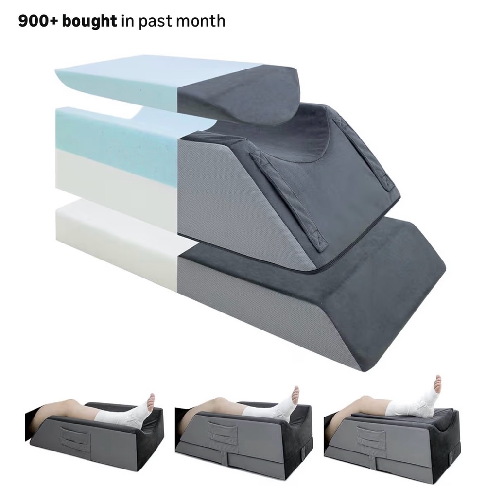 Orthopedic Leg Elevation Pillow - Gray